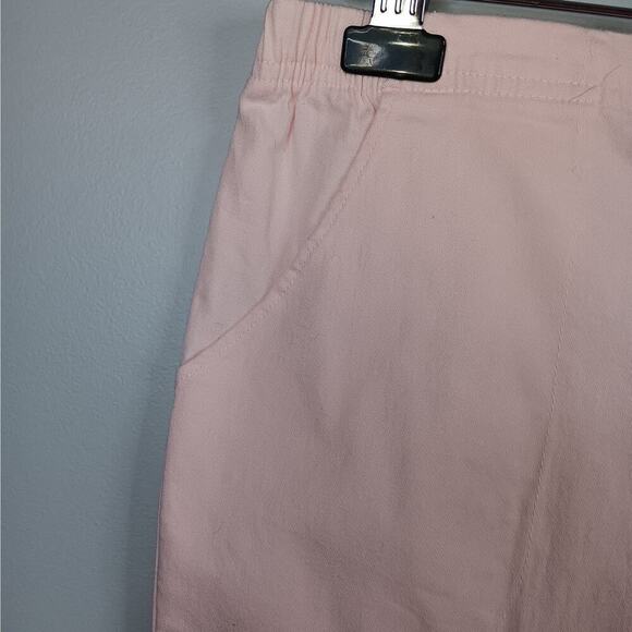EUC Croft & Barrow Pink Flat Front Back Elastic Size 16P - Picture 2 of 5